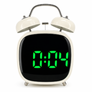 Reloj Despertador Digital Retro LED con Doble Campana