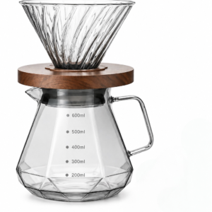 Cafetera V60 de Vidrio con Jarra 600 ml
